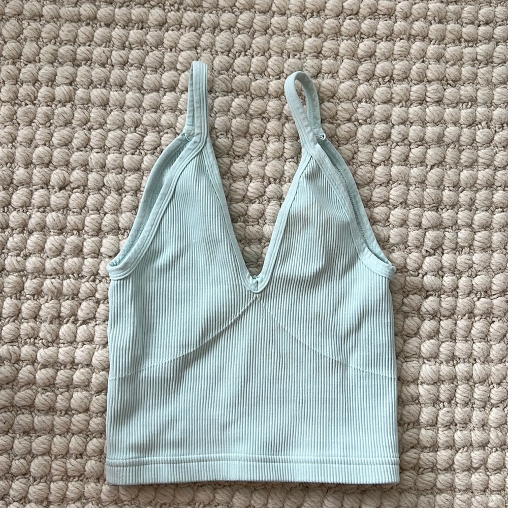 Free people movement blue tank top. Size xs/s